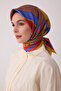 Geometric Pattern 100% Twill Silk Scarf Be01-37