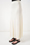 Women's Knitted Long Skirt 8073 - Ecru - 3