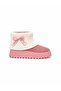 Knitted, Bowknot, Furry Children's Boots 31-35 Pudra - 2
