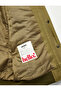 Long Sleeve Crew Neck Leather Look Bomber Jacket - 6