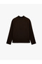 Viscose Long Sleeve High Collar Decorated Buttoned T-Shirt - 6