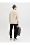 Beige JJEARCHIVE Logo Print Round Neck Sweatshirt - 5