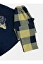 Girl's Cotton Winter Fleece Pajama Set with Sleep Band, Deer Pattern, Navy Blue Color - 5