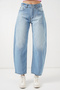 Women's High Waist Jeans 30081 - Light Blue