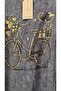 Italian Blouse with Gilded Printed Bicycle Pattern and Six Laces - 4