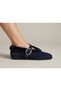 Genuine Leather Suede Fur Lined Ballerina Women's Shoes