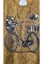 Italian Blouse with Gilded Printed Bicycle Pattern and Six Laces - 4