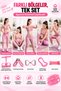 5-Piece Yoga Pilates Exercise Set Resistance Band Elastic Home Sports Equipment - 5