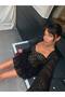 Women's Sweetheart Neckline Shorts Lined Lace Detailed Tulle Mini Dress - 4