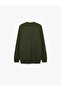 Regular Fit Buttoned Long Sleeve Henley Collar Knit Sweater - 2