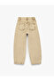 Cotton Baggy Denim Trousers with Pockets - 2