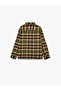Buttoned Wool Blend Long Sleeve Lumberjack Shirt with Pockets - 2