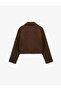 Classic Collar Pocket Zippered Seasonal Thin Cashmere Bomber Jacket - 2