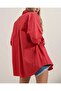 3900 Oversize Long Basic Shirt - Red - 6
