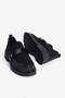 Women's Stretch Loafer with Velcro Tape and Suede Detail in Stone Koda Black - 4