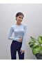 Women's Modal Fabric Crew Neck Long Sleeve Finger-Loop Body-Blouse - 3