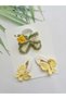 Zarafet Handmade Luxury Elegance 3-Piece Handmade Knitted Hair Accessory Set Suitable for All Age Groups - 3