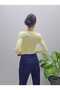 Women's Modal Fabric Crew Neck Long Sleeve Finger-Loop Body-Blouse - 3