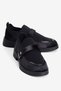 Women's Stretch Loafer with Velcro Tape and Suede Detail in Stone Koda Black - 3