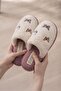 Women's Plush House Slippers Butterfly Patterned Soft Furry Winter House Slippers - 3