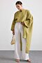 Asymmetrical Cut Casual Cape Tunic Light Green 9835 - 2
