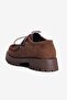 Women's Suede Loafer Lace-Up Thick Sole Arlo Brown - 4