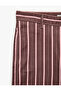 Five-Pocket Comfortable Fit Cotton Straight-Leg Striped Baggy Pants - Baggy Jeans - 3