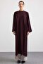 Deep Slit Oversize Long Tunic Mürdüm 9838 - 6