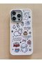 iPhone 13 Pro Max Cute Rabbit Pattern Ecru Color Case - 2