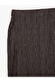 Slim Fit Slit Textured Fabric Midi Pencil Skirt - 4