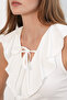 Women's Zero Sleeve Crop Blouse 4003 - White - 3