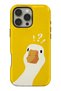 Compatible with iPhone 15 Pro - Confused Duck, Dual Layer Tough Cover, Glossy Surface Protective Case