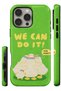 iPhone 15 Pro Compatible - We Can Do It Ducks, Double Layer Tough Cover, Glossy Surface Protective Glossy Case - 2