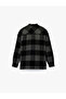 Regular Fit Classic Collar Long Sleeve Plaid Lumberjack Shirt with Pockets - 4