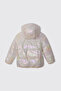 Girl's Inflatable Ecru Coat - 2