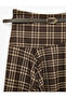 Normal Waist Belted Asymmetrical Cut Plaid Patterned Midi Skirt - 3