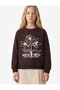 Long Sleeve Crew Neck Floral Printed Sweatshirt - 2