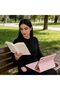 حافظة لوحة مفاتيح وردية مع ماوس بلوتوث (ثنائي اللغة العربية/الإنجليزية) لجهاز آيباد الجيل العاشر 2022 - 6
