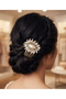Gold Shuttlecock Stone Hairpin - 2