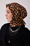 Geometric Pattern 100% Twill Silk Scarf Be07-02