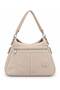 Women's Suede Zipper Detailed Shoulder Bag