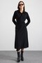 Front Tie Dress Black 9480-E - 7