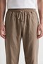 Muslin Look Baggy Sweatpants with Wide Legs and Comfortable Fit - 2