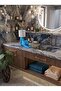 Stretching Lion Blue Toilet Paper Holder |   Decorative Toilet Paper Holder - 3