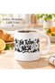 A Pinch of Joy Written Porcelain Mug 300 ml – Cute Cat and Flower Patterned Gift Coffee Tea Cup - 2