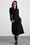 Front Tie Dress Black 9480-E