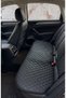 Car Seat Protector Faux Leather Cushion Set Black (2 Front Seats & 1 Back Seat) Waterproof - 2
