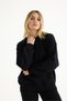 Women's Black 3 Thread Raster Oversize Sweatshirt - 4