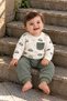 Baby Boy Set with Car Pattern and Pockets, 2-Piece Top and Bottom Set, Seasonal, 6, 9, 12, 18 Months - 6