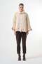 Oversized Quilted Jacket with Buttons - 3